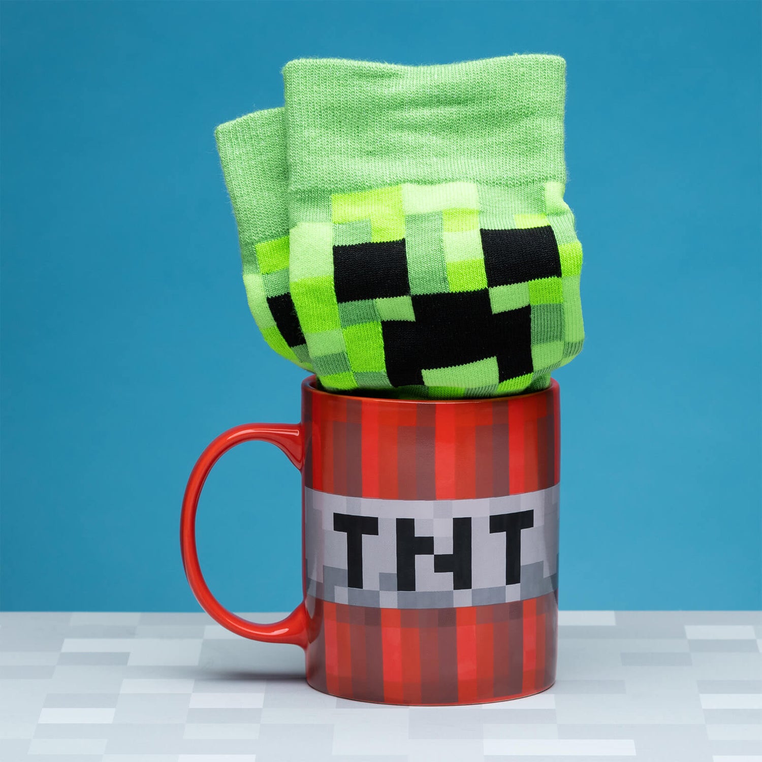 Minecraft Ceramic Mug and Socks Set