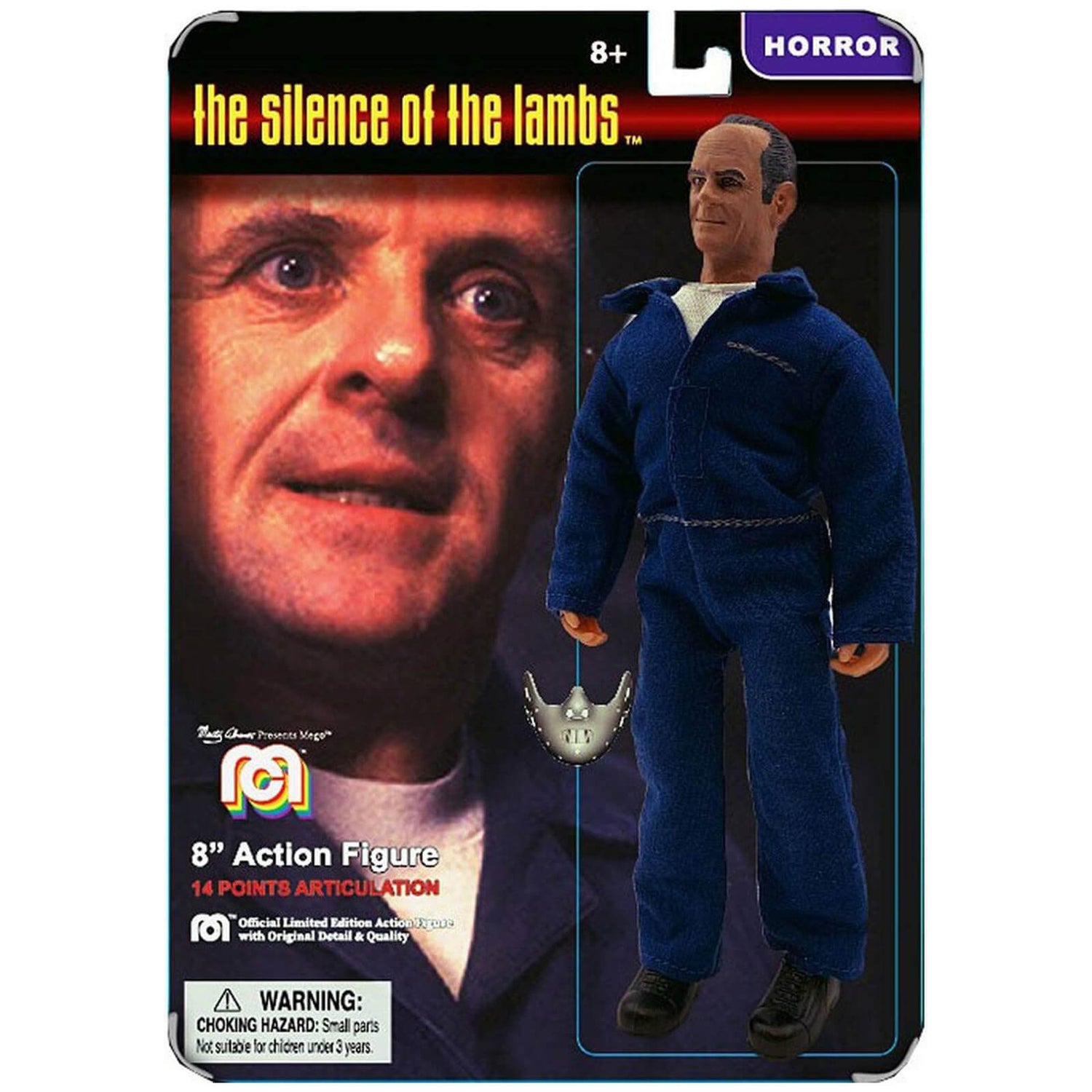 Mego 20 cm Silence of the Lambs Hannibal Lecter Action Figure (Kaart Variant)