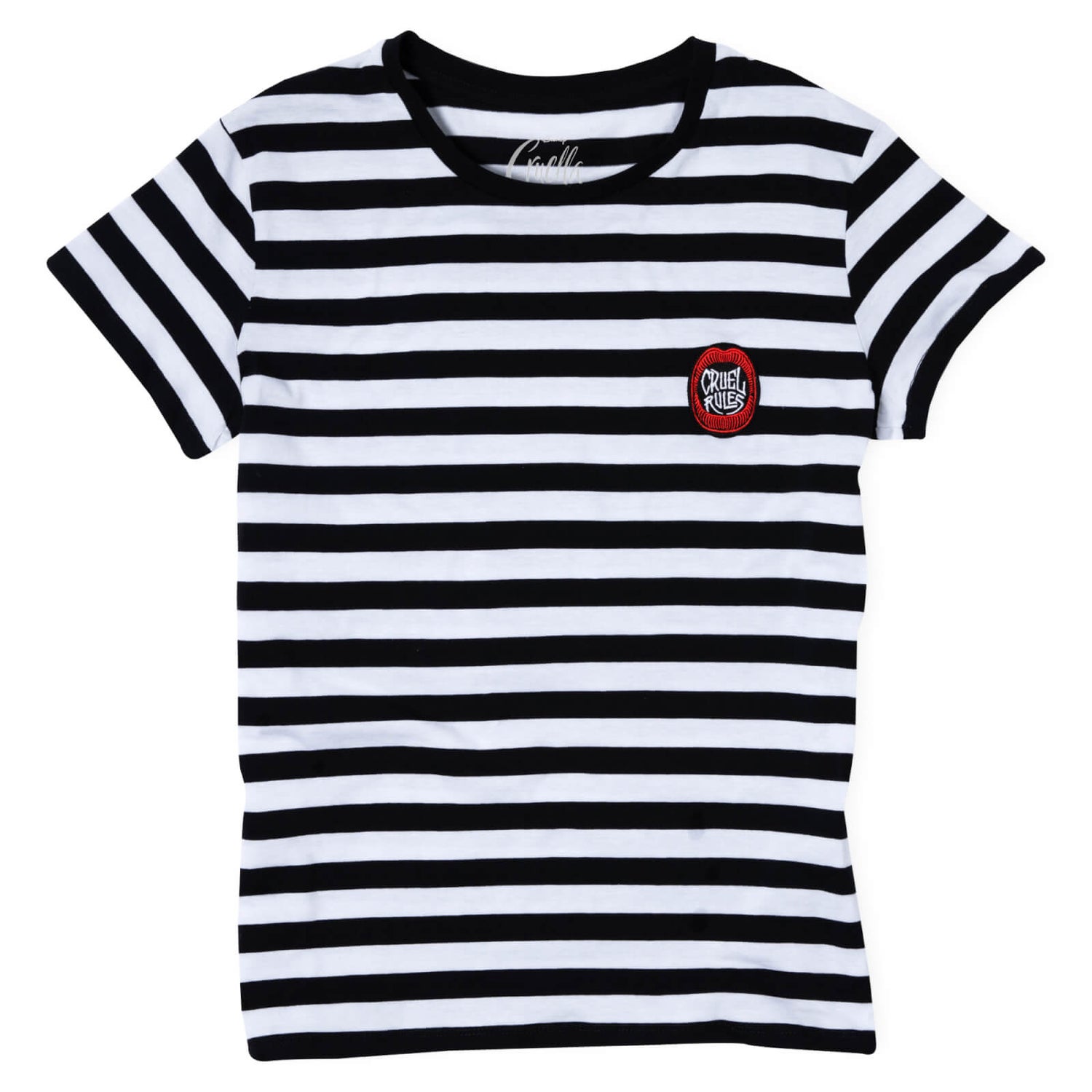 T-Shirt Femme Cruella - Rayures Noires et Blanches