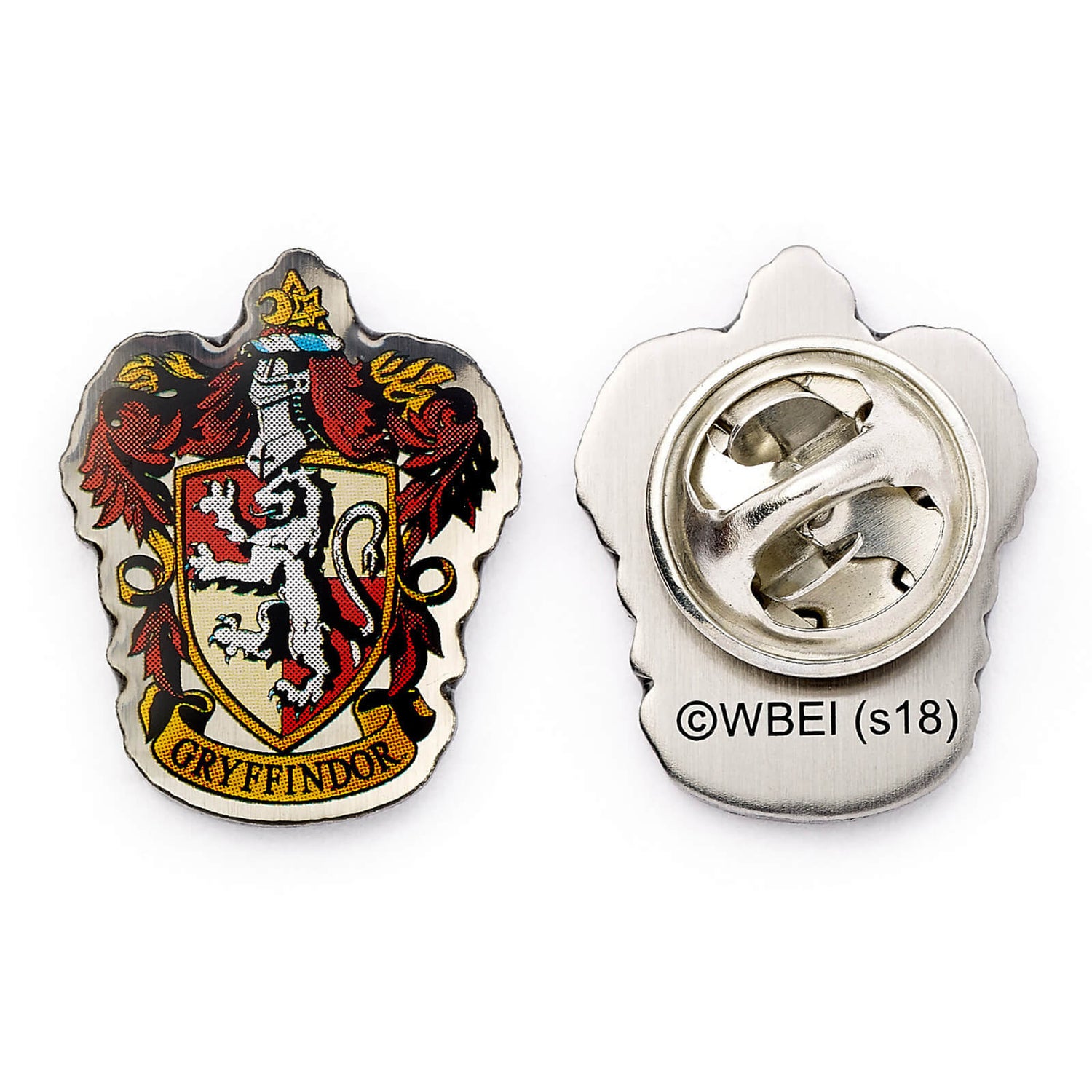 Harry Potter Gryffindor Crest Pin Badge - Silver