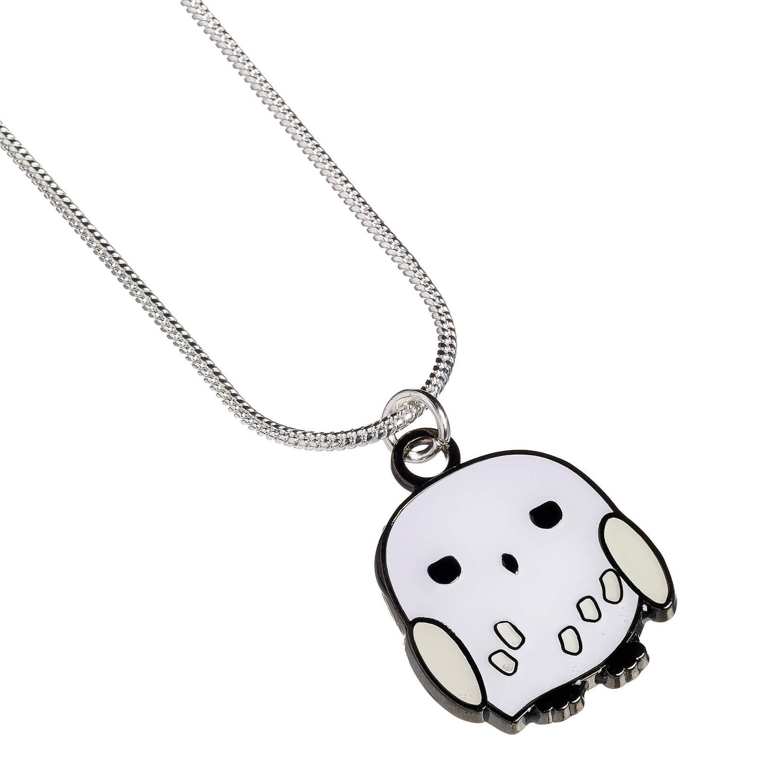 Harry Potter Hedwig Chibi Style Necklace - Silver