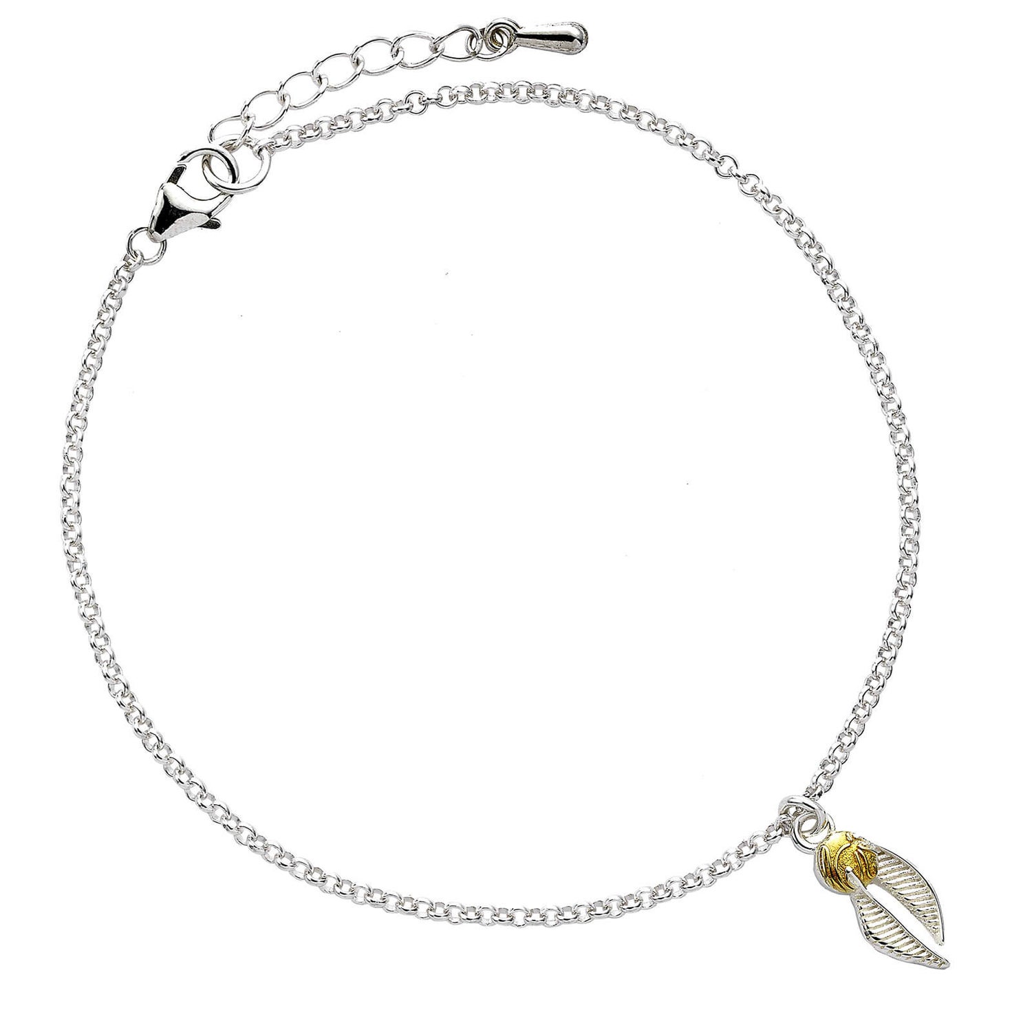 Harry Potter Golden Snitch Chain Bracelet - Sterling Silver