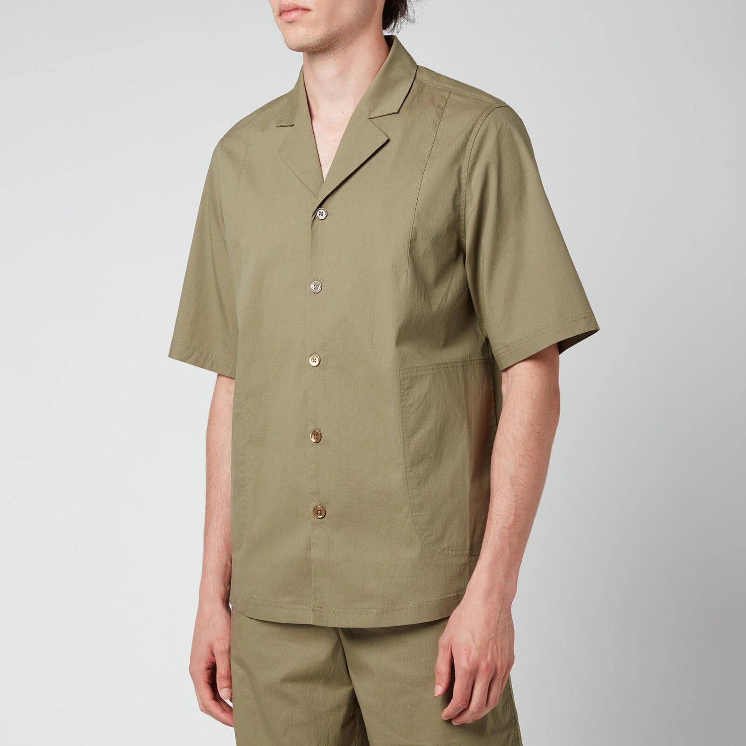 Holzweiler Men's Wilas Short Sleeve Shirt - Olive Green