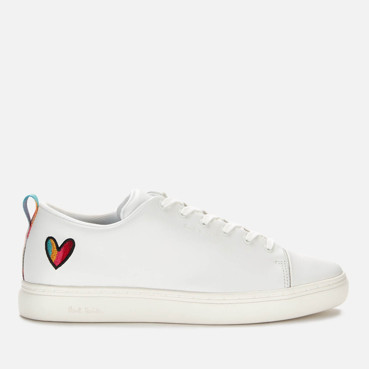 Paul Smith Women's Lee Leather Cupsole Trainers - White Heart - UK 5