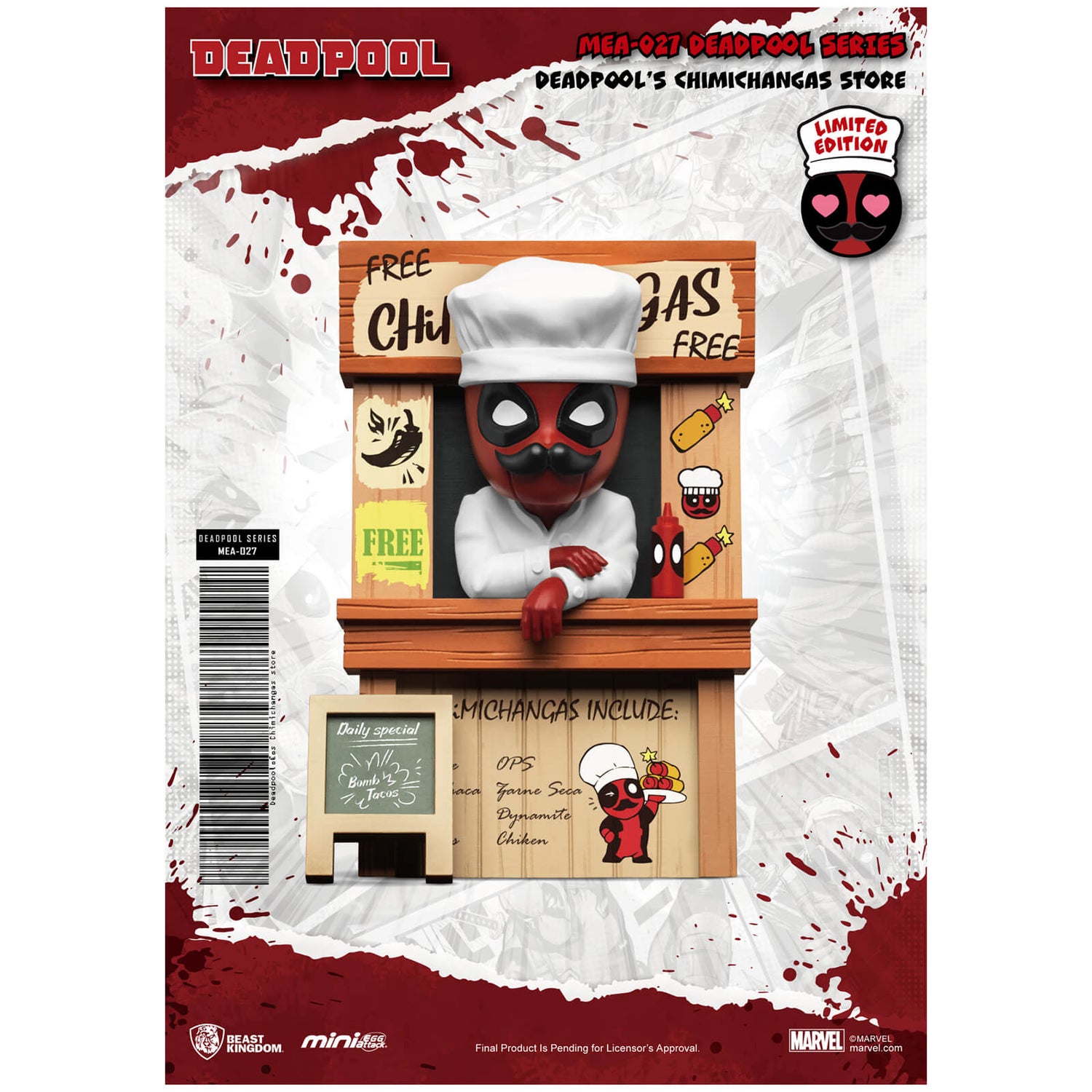 Beast Kingdom Deadpool Deadpool's Chimichangas Store Mini Egg Attack Figurine