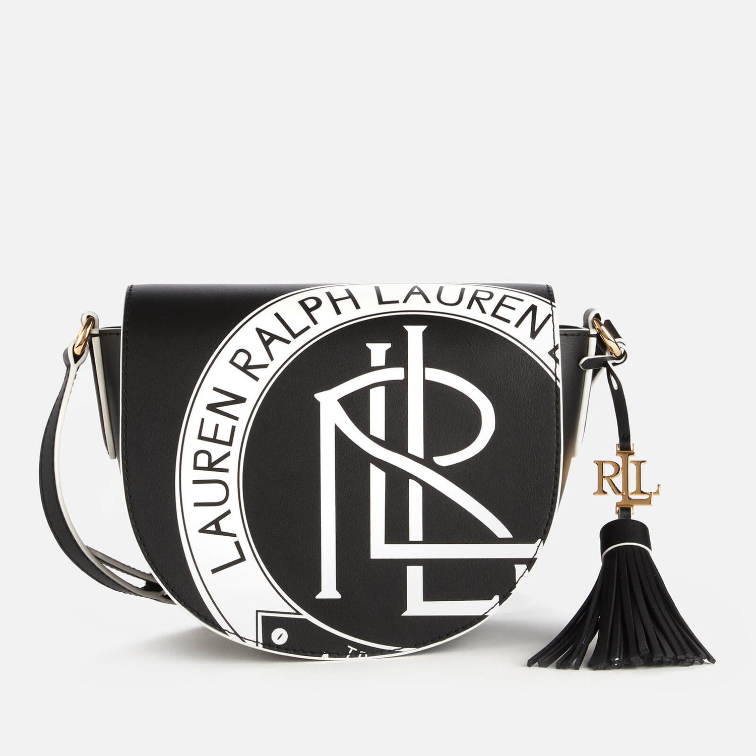 Lauren Ralph Lauren Women's New Smooth Witley Cross Body Bag - Black/Snow White