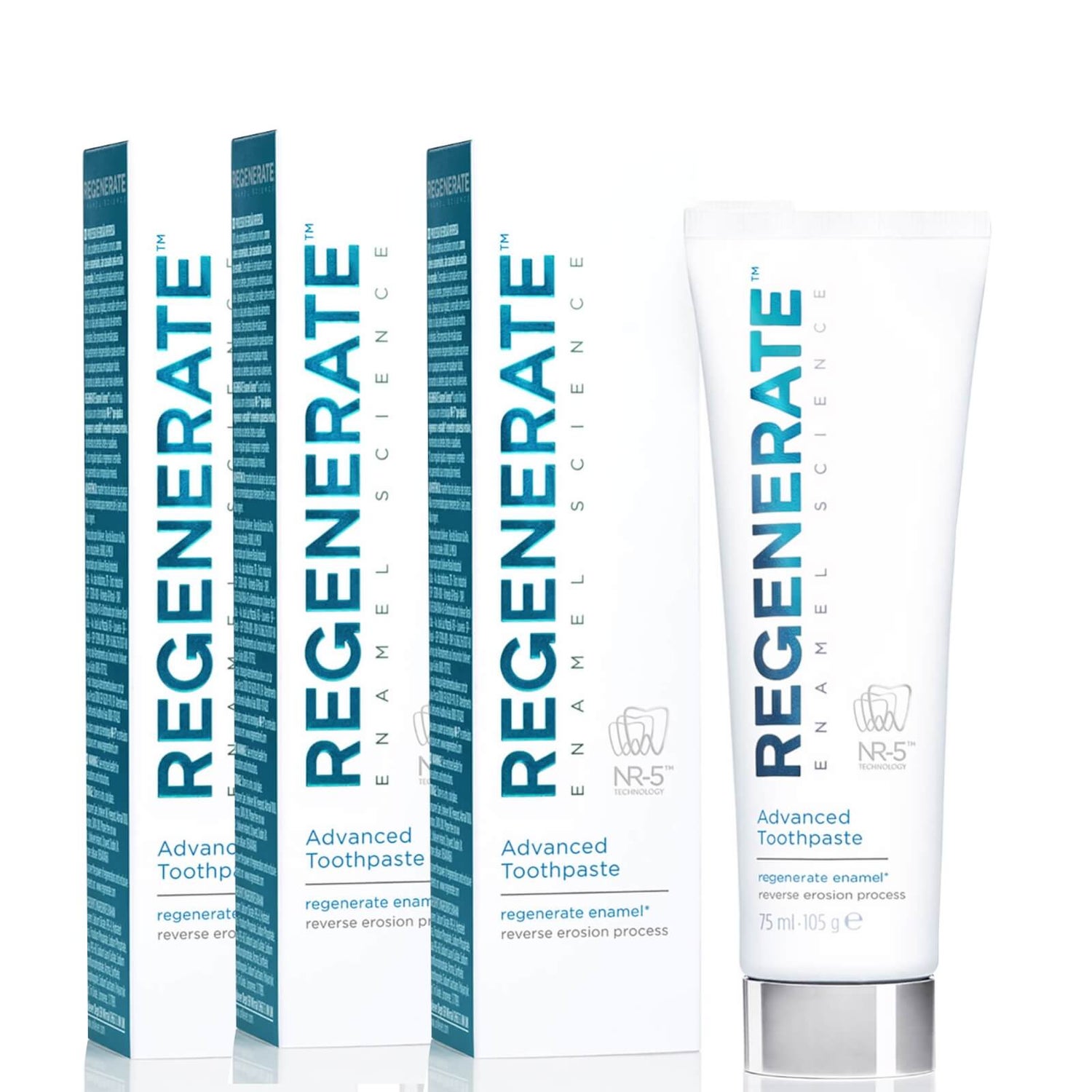 Набор зубных паст Regenerate Enamel Science Advanced Toothpaste Bundle, 3 шт по 75 мл