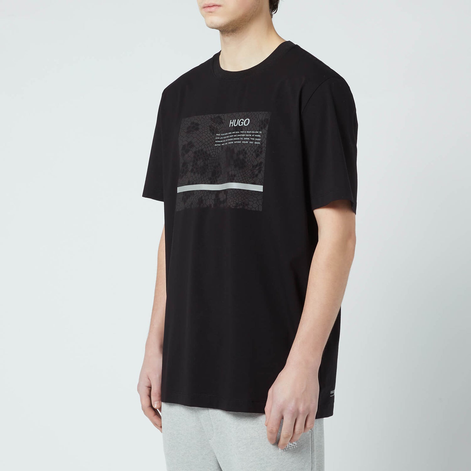 HUGO Active Men's Dentimans X T-Shirt - Black - XL