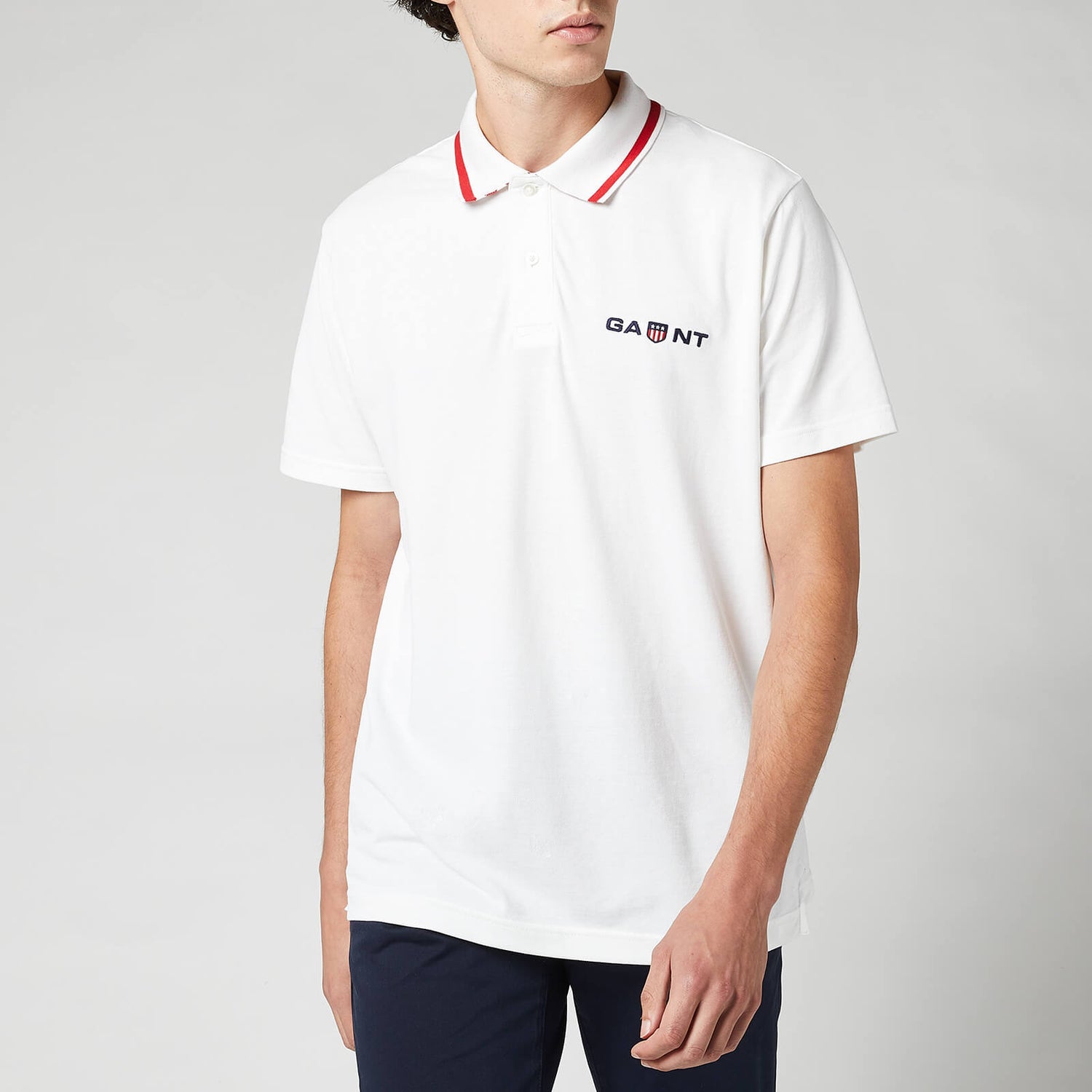 GANT Men's Retro Shield Polo Shirt - White