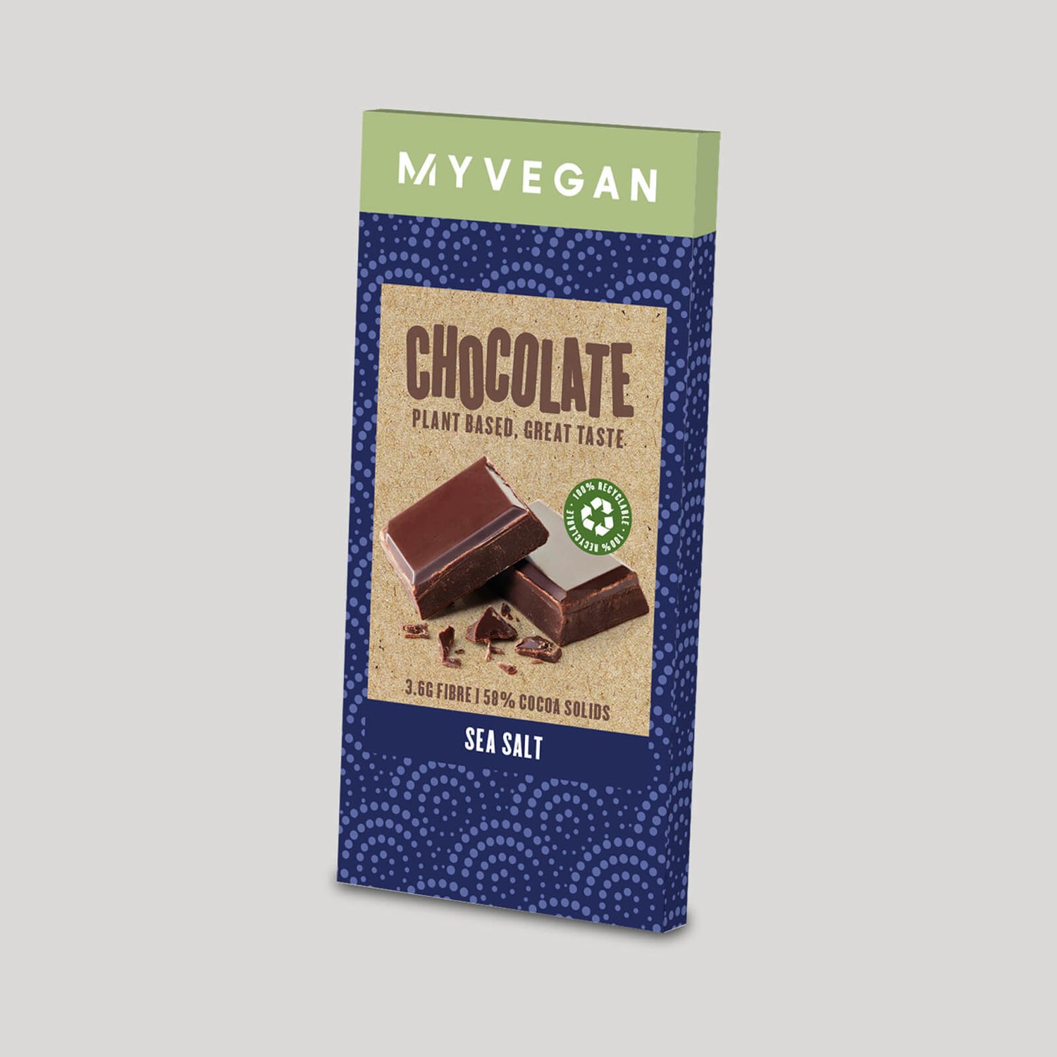 Veganistische chocolade - 35g - Zeezout