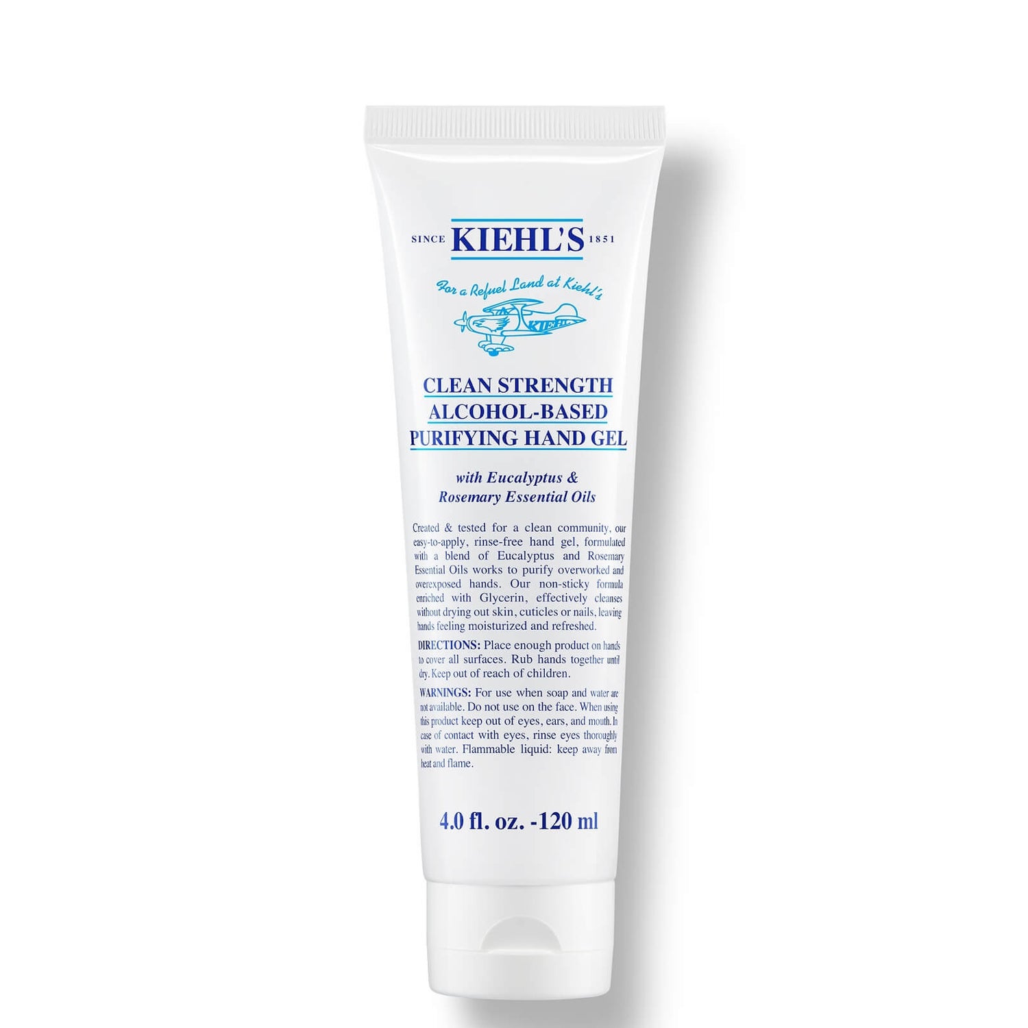 Kiehl's Clean Strength Alcohol-Based Purifying Hand Gel 125 ml