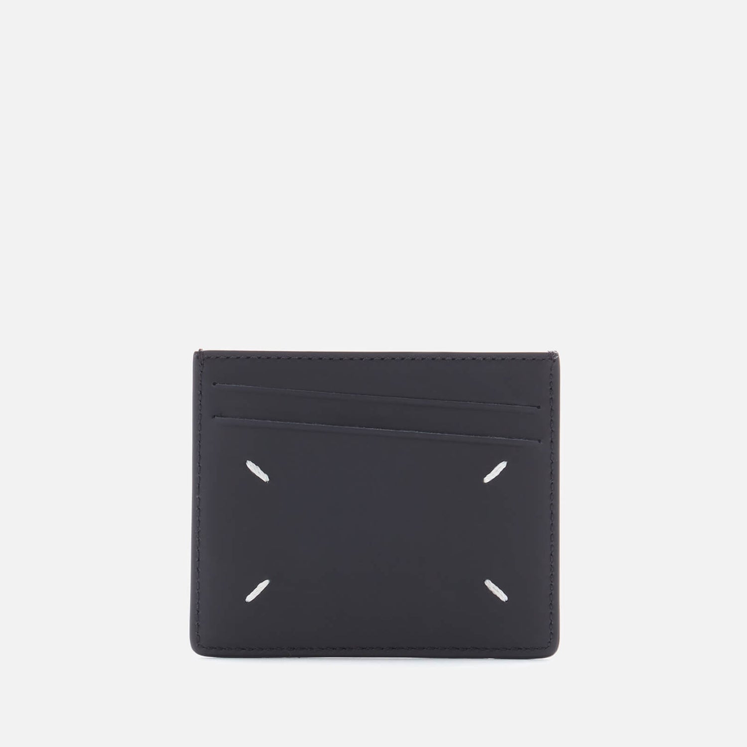 Maison Margiela Men's Leather Credit Card Case - Brown