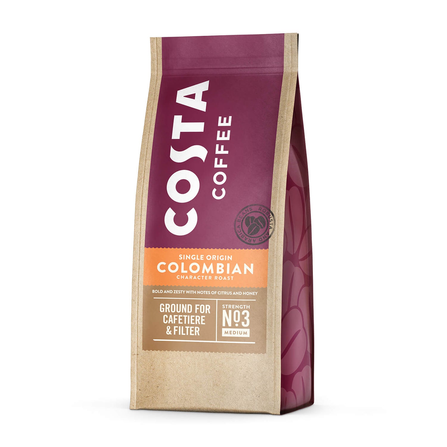 Costa Roast and Ground Single Origin Colombian Character Roast 200g