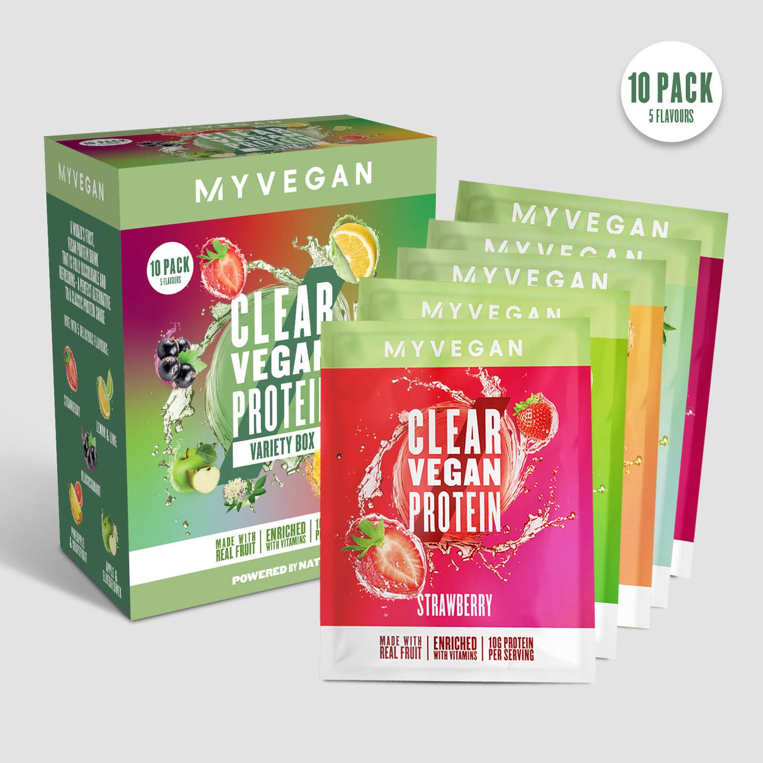 Clear Vegan Protein Variety Box: kutija sa različitim aromama