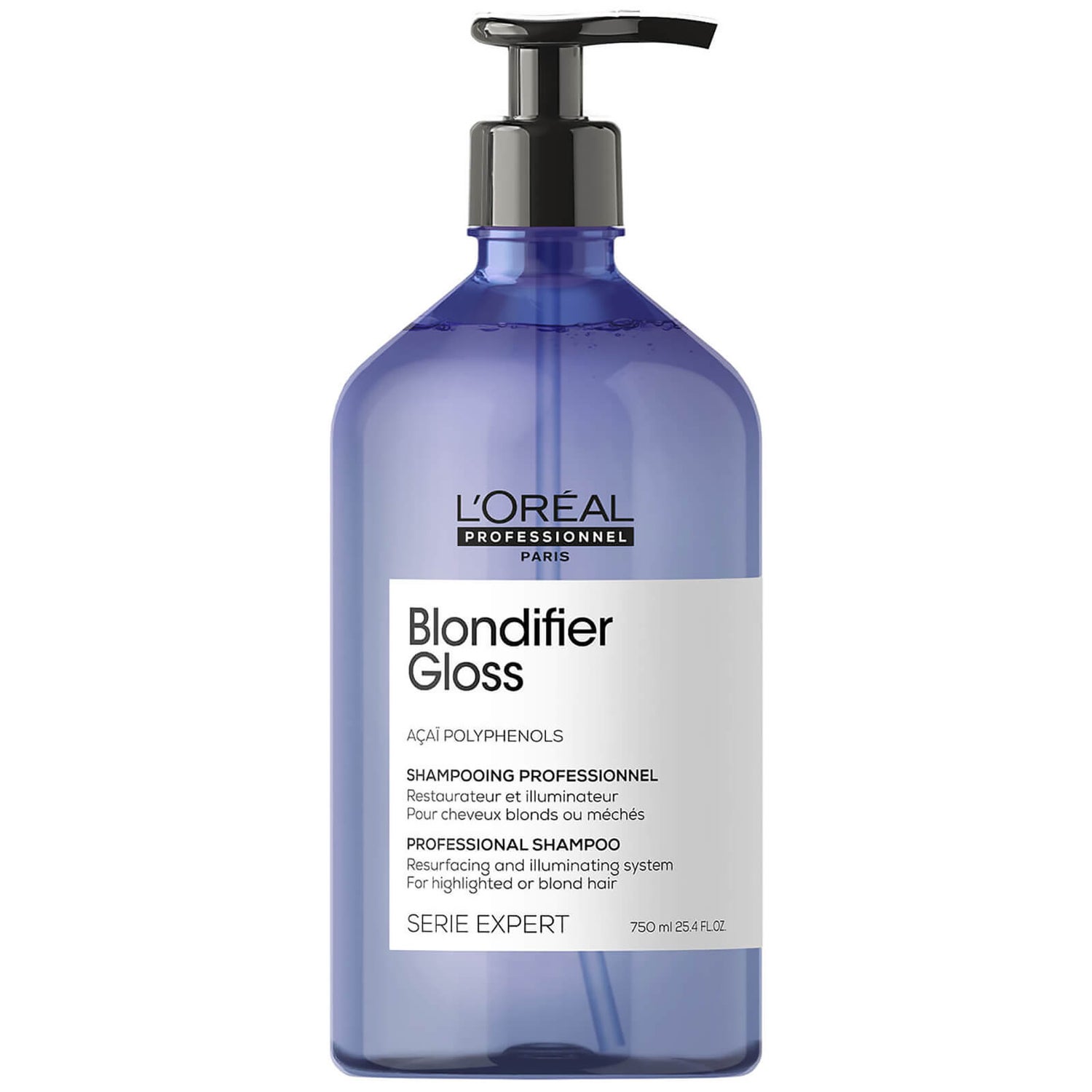 Shampooing Blondifier Gloss pour Cheveux Blonds ou Méchés L’Oréal Professionnel Serie Expert 750 ml