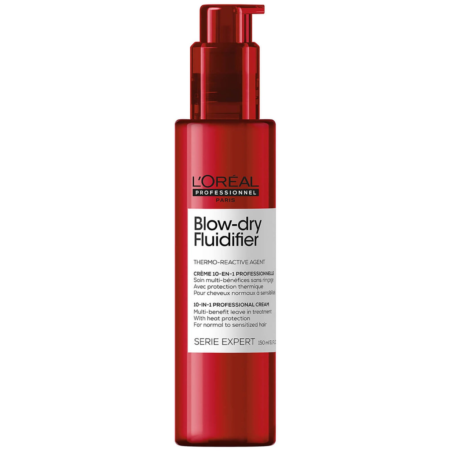 L'Oréal Professionnel Serie Expert Blow-Dry Fluidifier Multi-Benefit Blow  Dry Cream with Heat Protection 150ml | Free Shipping | Lookfantastic