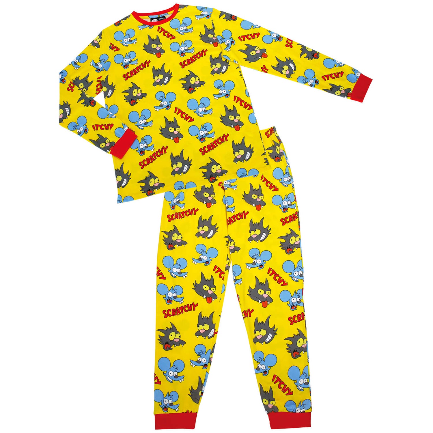 Cakeworthy The Simpsons Itchy And Scratchy PJ Set