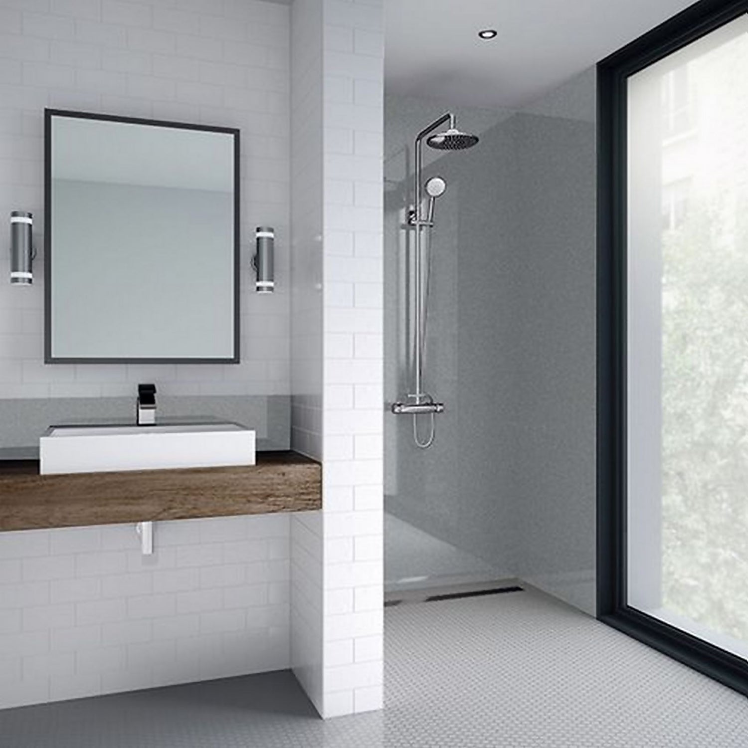 WETWALL SILVER GLOSS 900MM