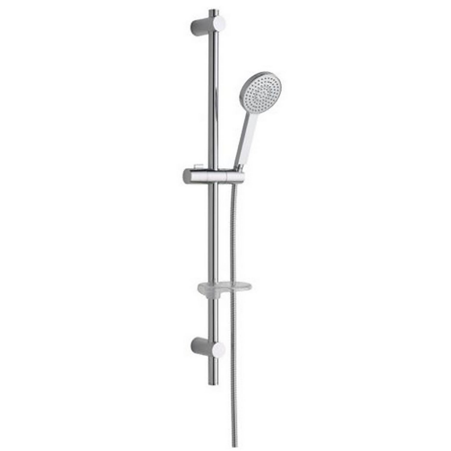 Pure Airdrop 105mm Multi Function Shower Head and Riser Rail Kit - Chrome