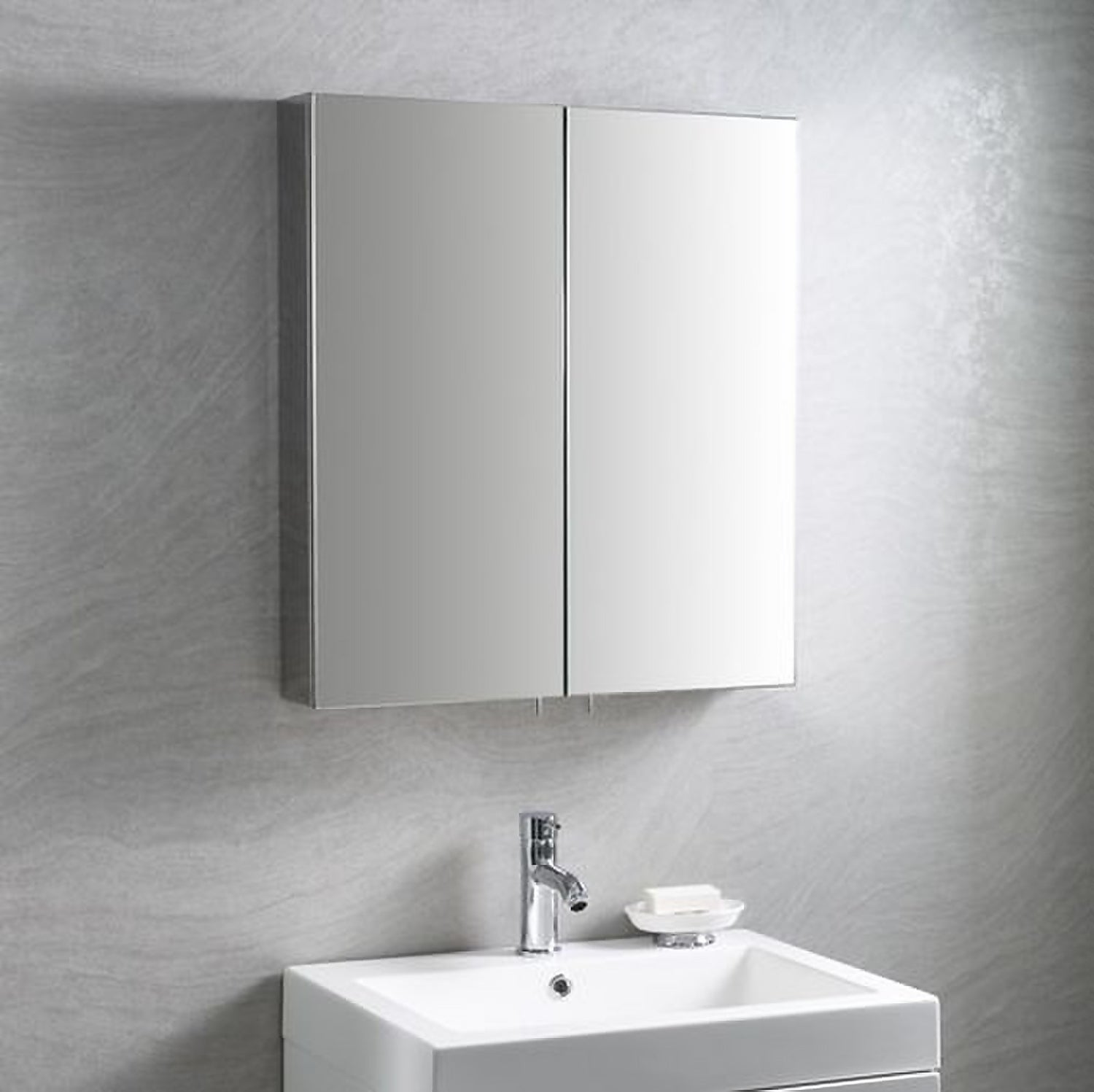 Maxi Mirror Wall Cabinet Bath, Large Mirrored Bathroom Cabinets