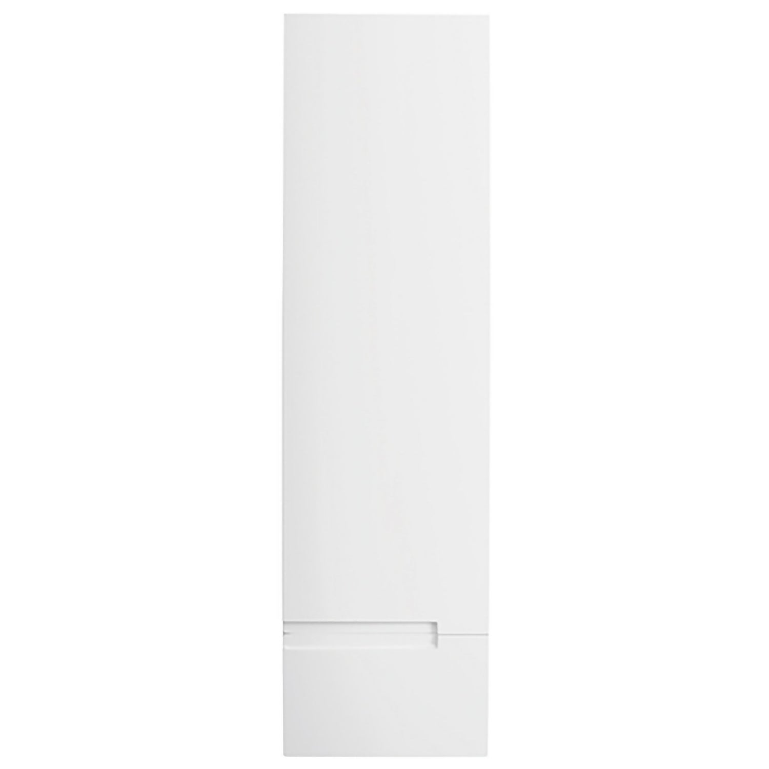 Vermont Tall Wall Mounted Storage Unit - Right Hand - Gloss White