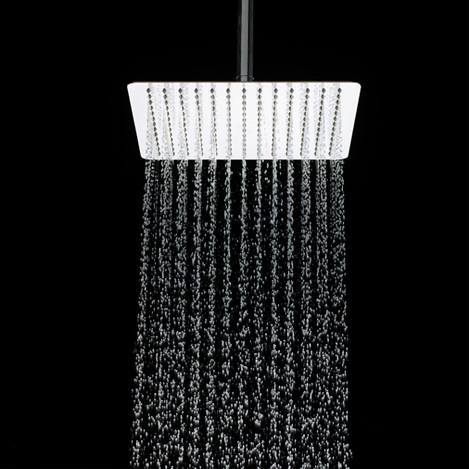 Piano 200mm Square Shower Head with Ceiling Arm