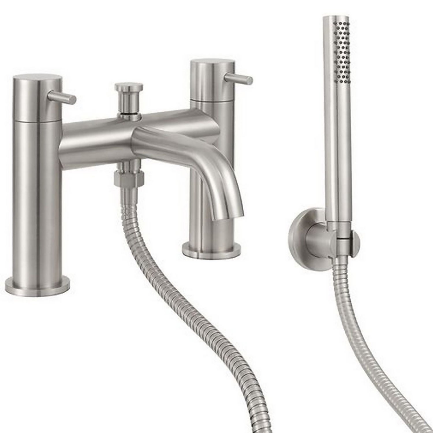 Forge Stainless Steel Deck Mounted Shower Mixer Tap