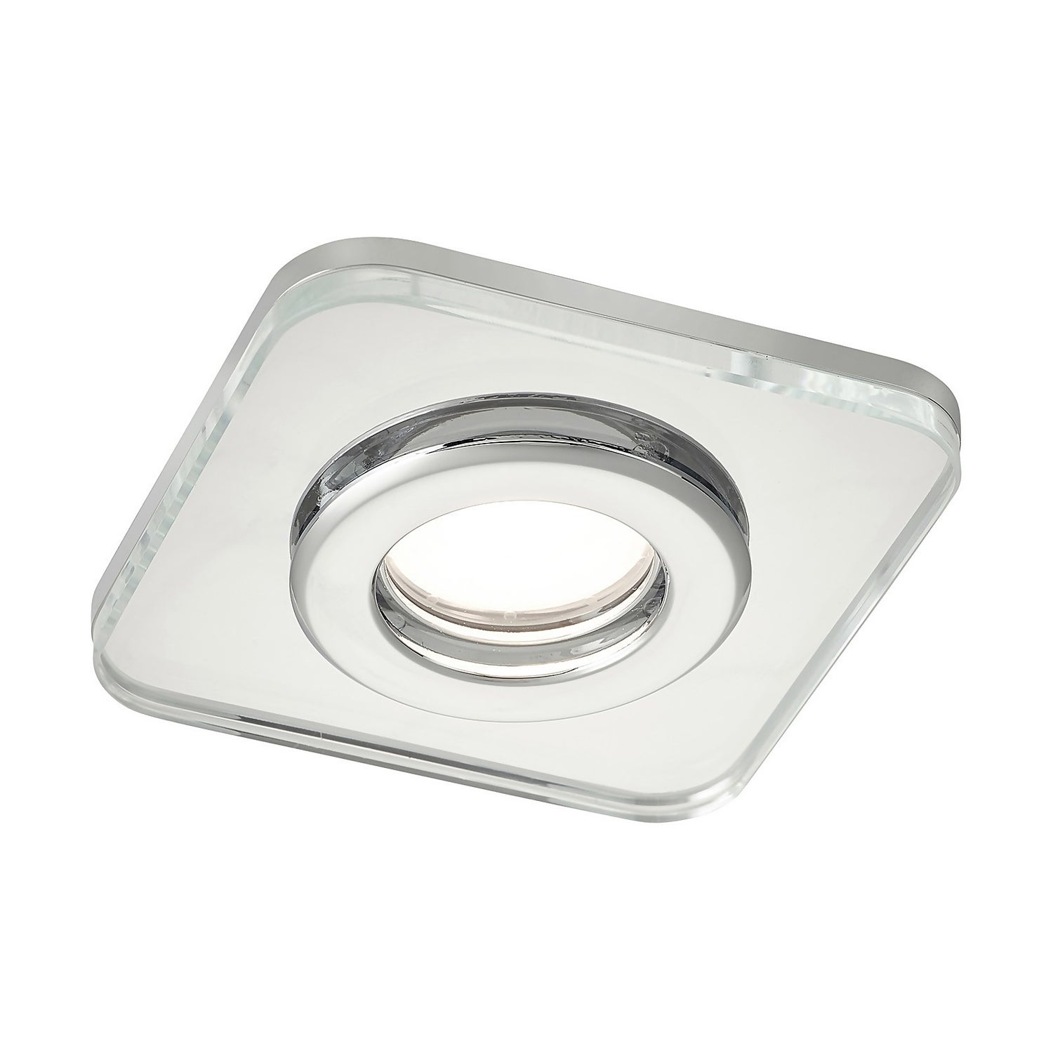 Triotone® Square Bathroom Spotlight - Clear Glass