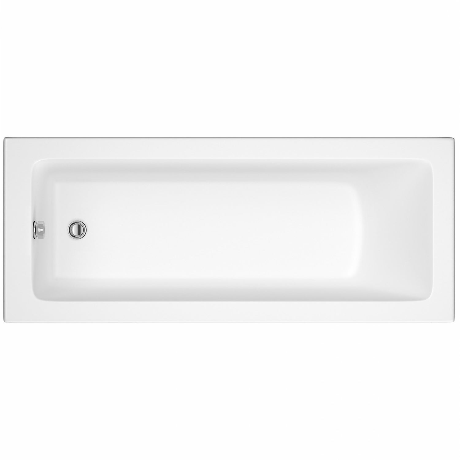 Madeira White Premiercast Single Ended Straight Bath - 1600 x 700mm
