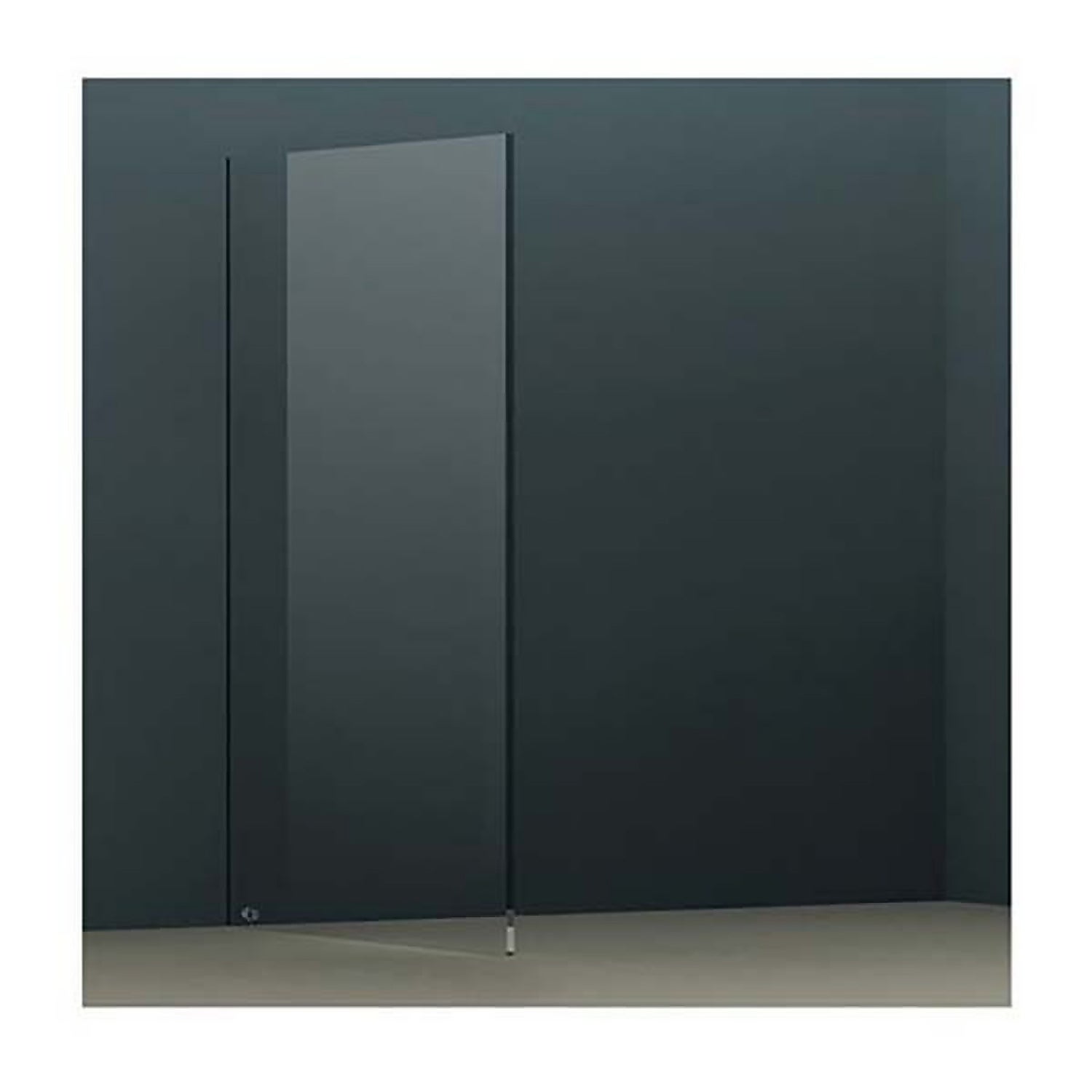 Wet Room Screen with Ceiling Bar 2000 x 1000mm - Chrome