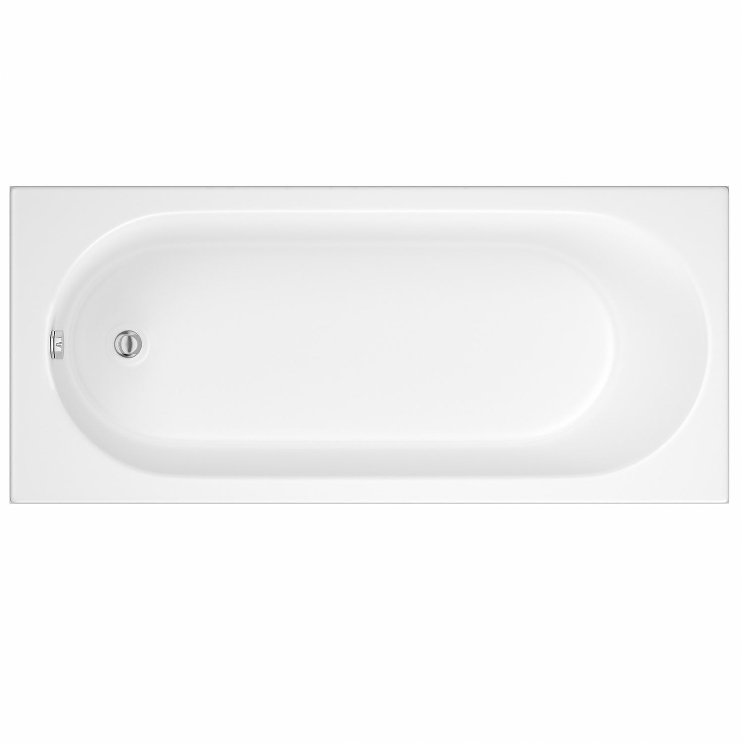 Colorado White Premiercast Single Ended Straight Bath - 1600 x 700mm