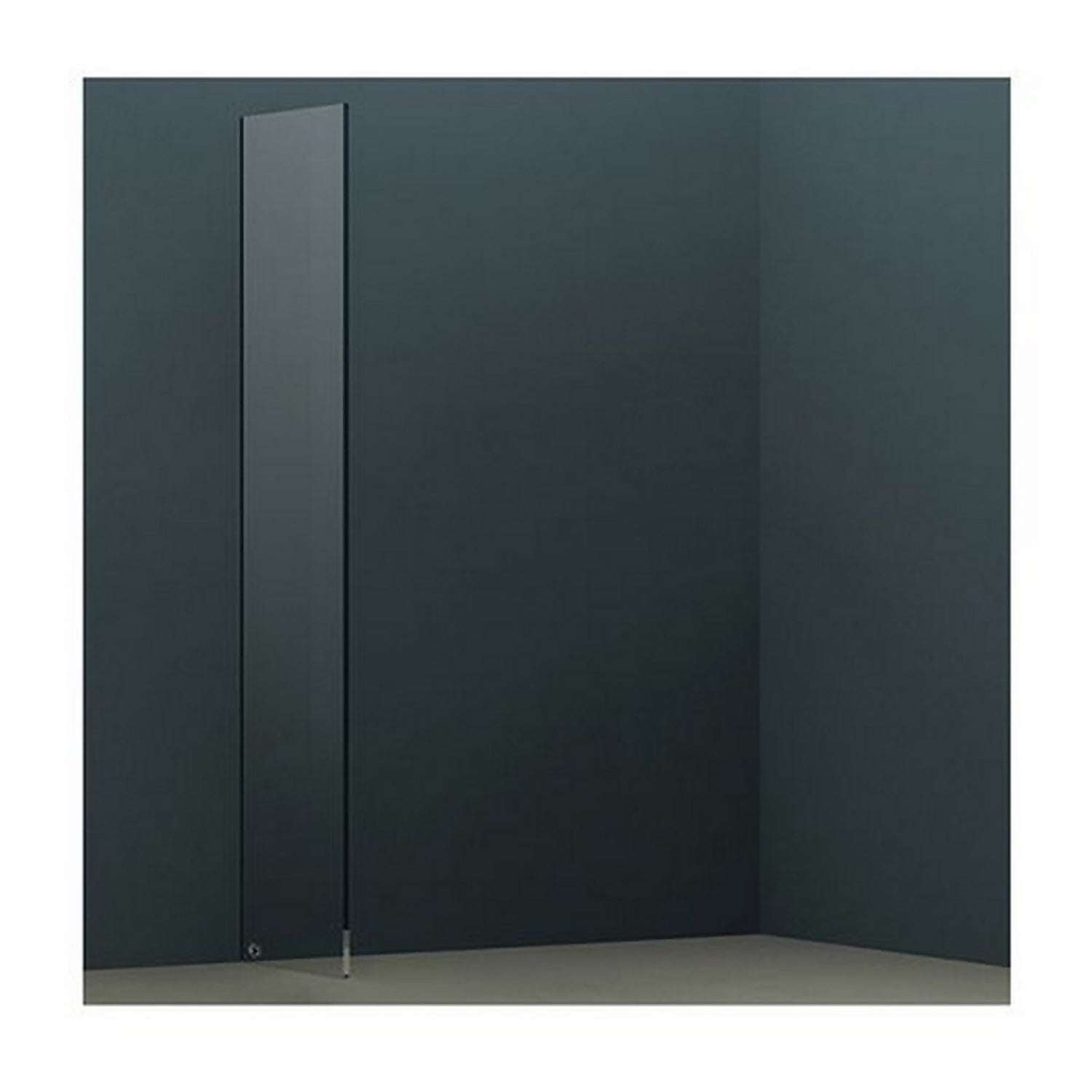 Wet Room Screen with Wall Bar 2000 x 900mm - Black