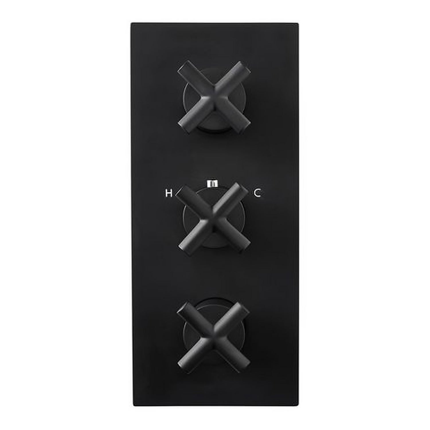 Noir Concealed Shower Valve Triple Thermostatic - Black