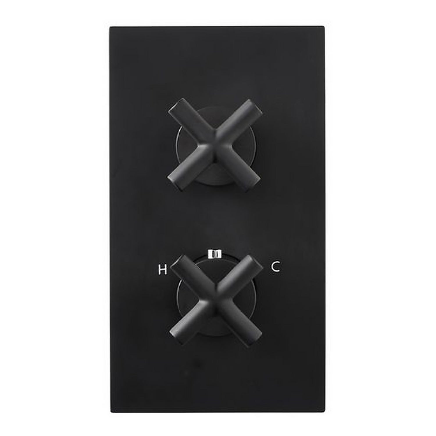 Noir Concealed Shower Valve Dual Thermostatic - Black