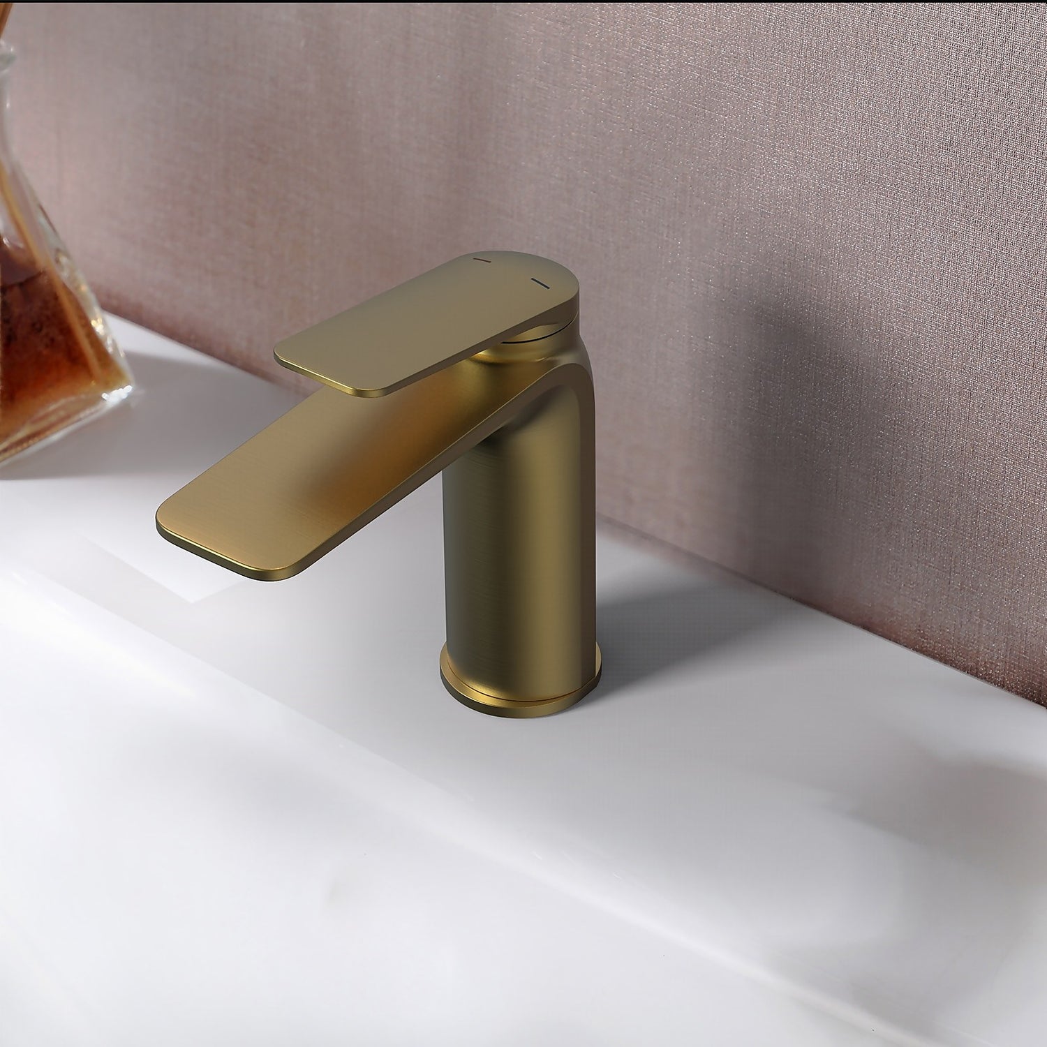 Aero Basin Mixer Tap (No Waste) - Brushed Brass