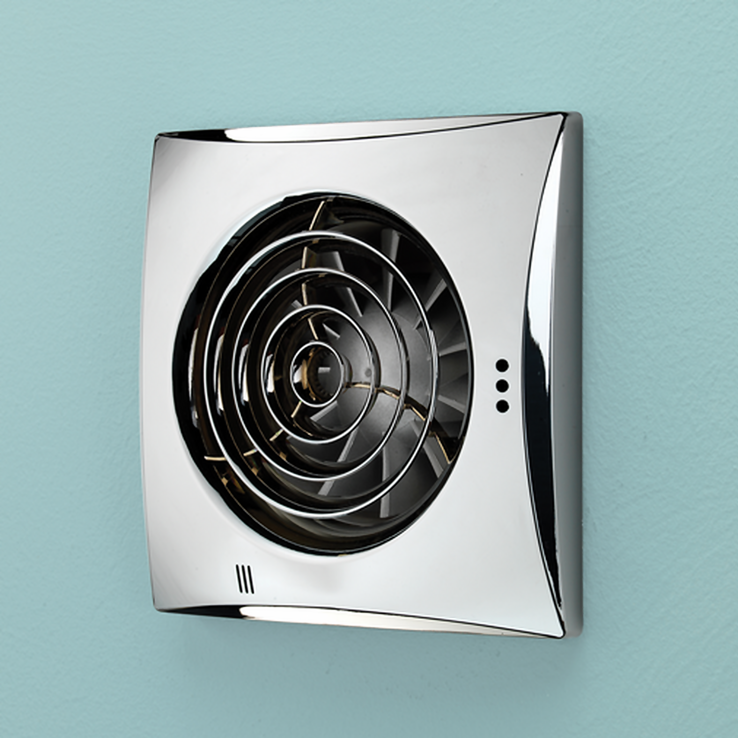 Whisper Wall Mounted Bathroom Extractor Fan - Chrome