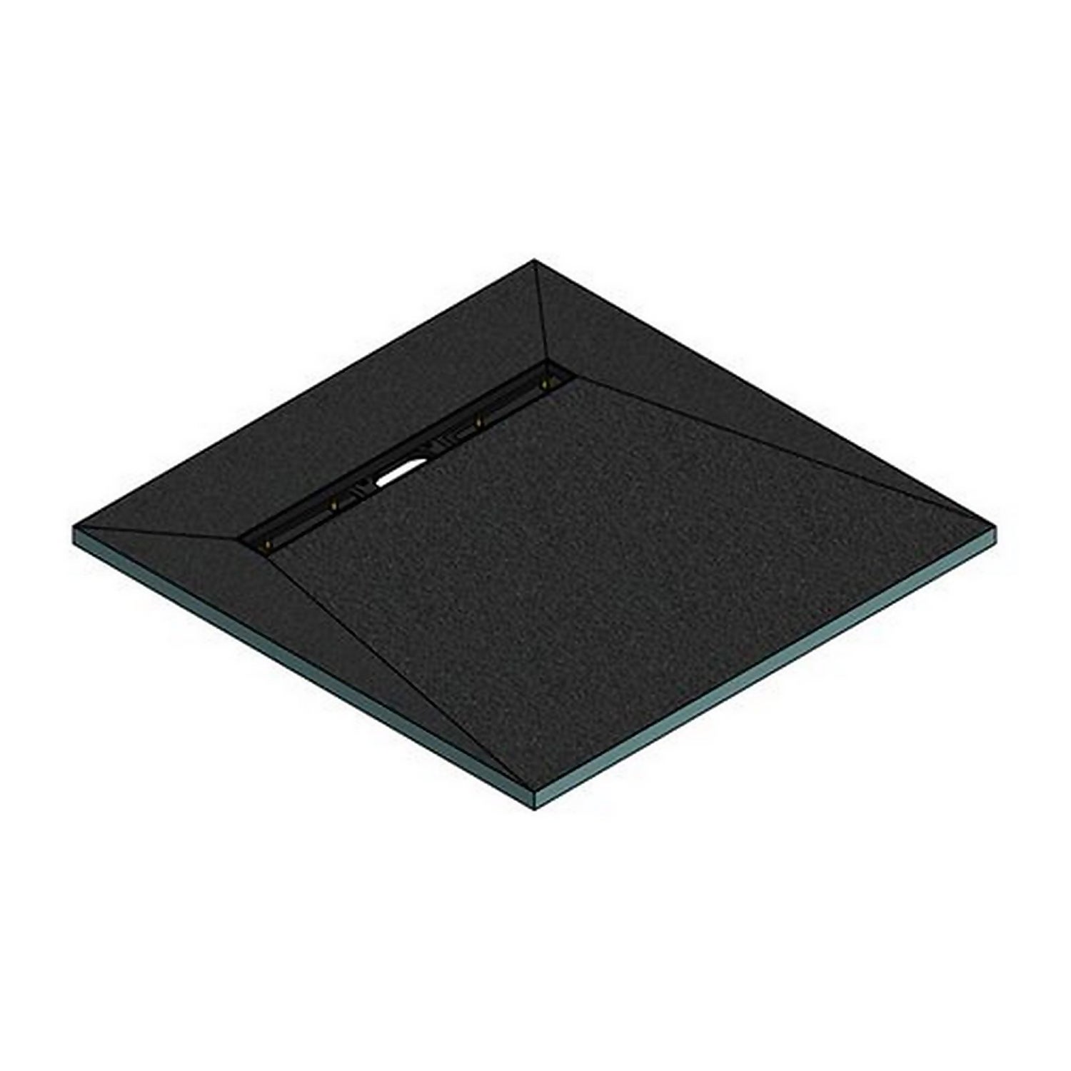 Linear 900 x 900mm End Drain Wet room Tray