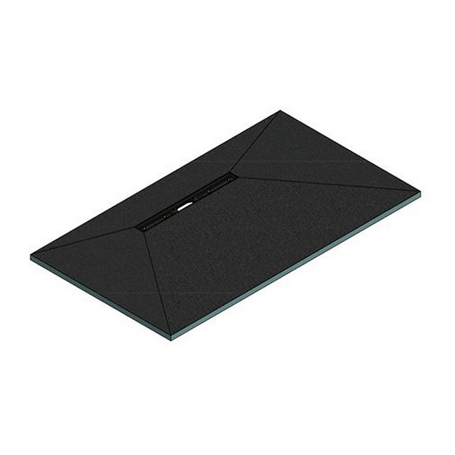 Linear 1600 x 900mm Offset Drain Wet room Tray