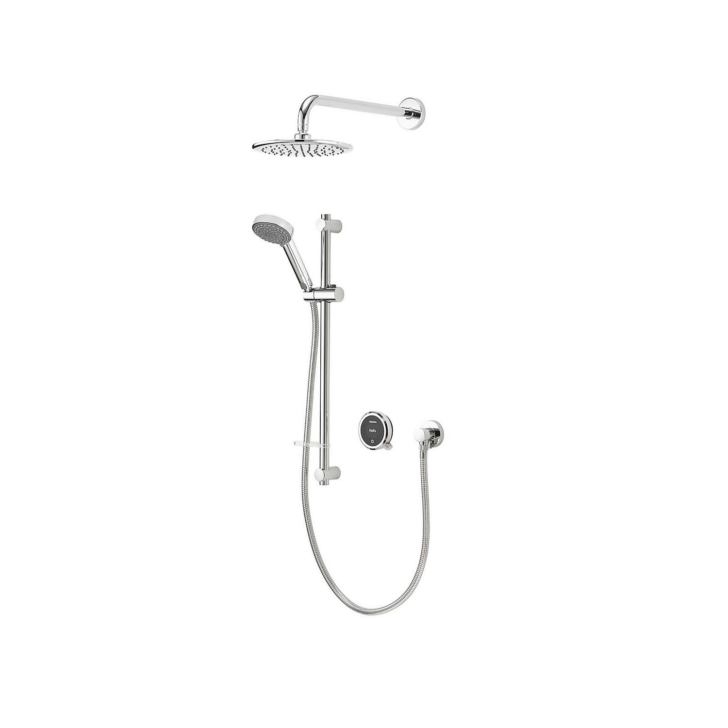 Aqualisa Quartz Touch Concealed Smart Shower & Wall Head Kit for Pumped Boilers