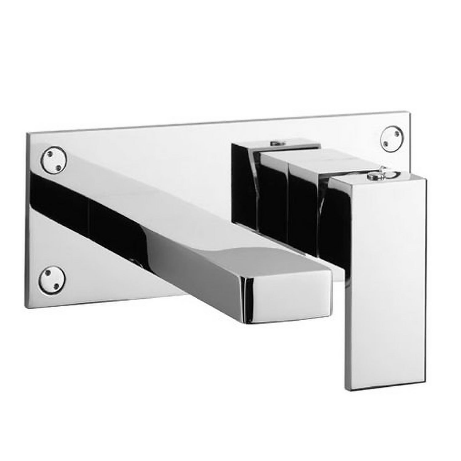 Blade Chrome Wall Mounted Basin Taps