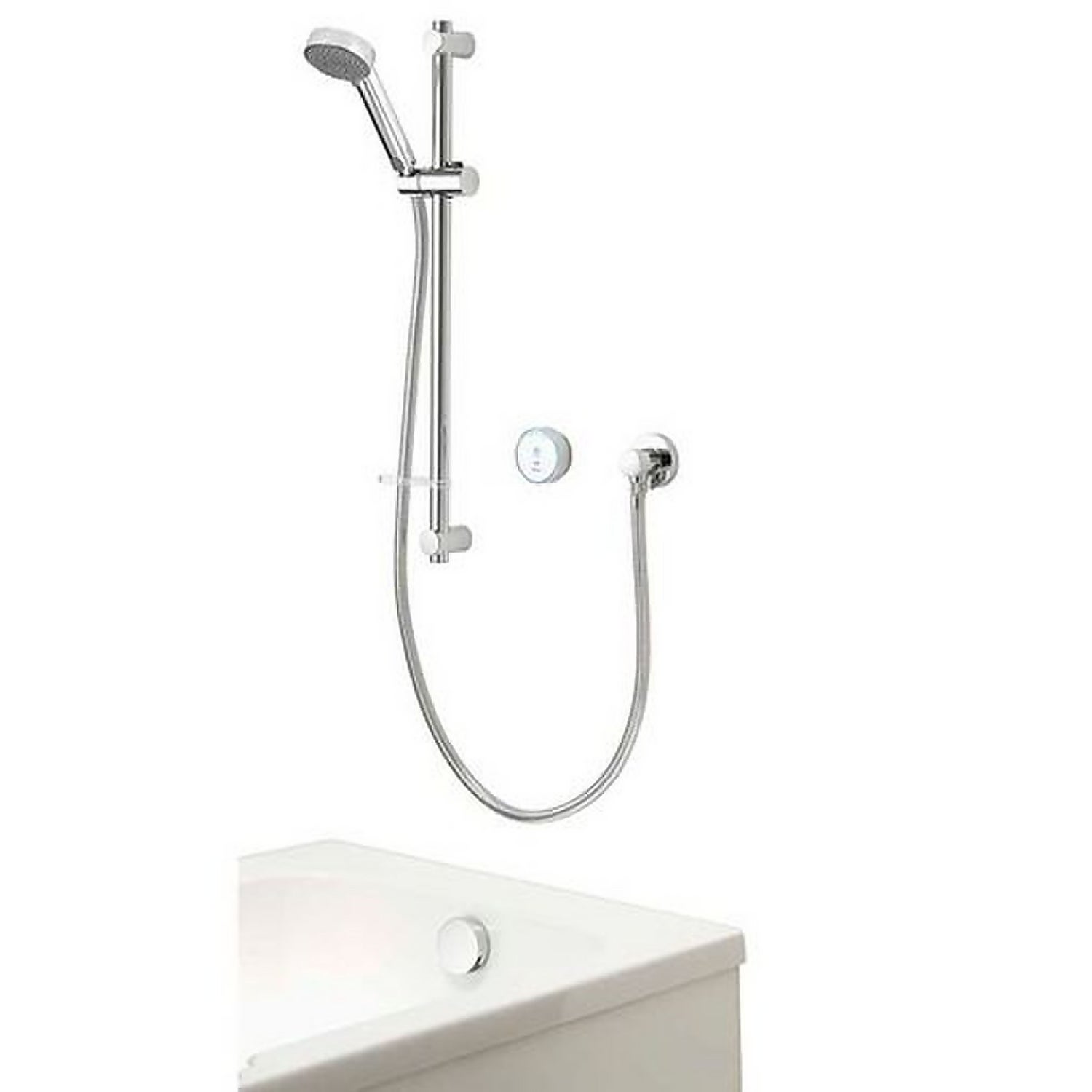 Aqualisa Quartz Blue Smart Shower & Bathfill Kit for Combi Boilers