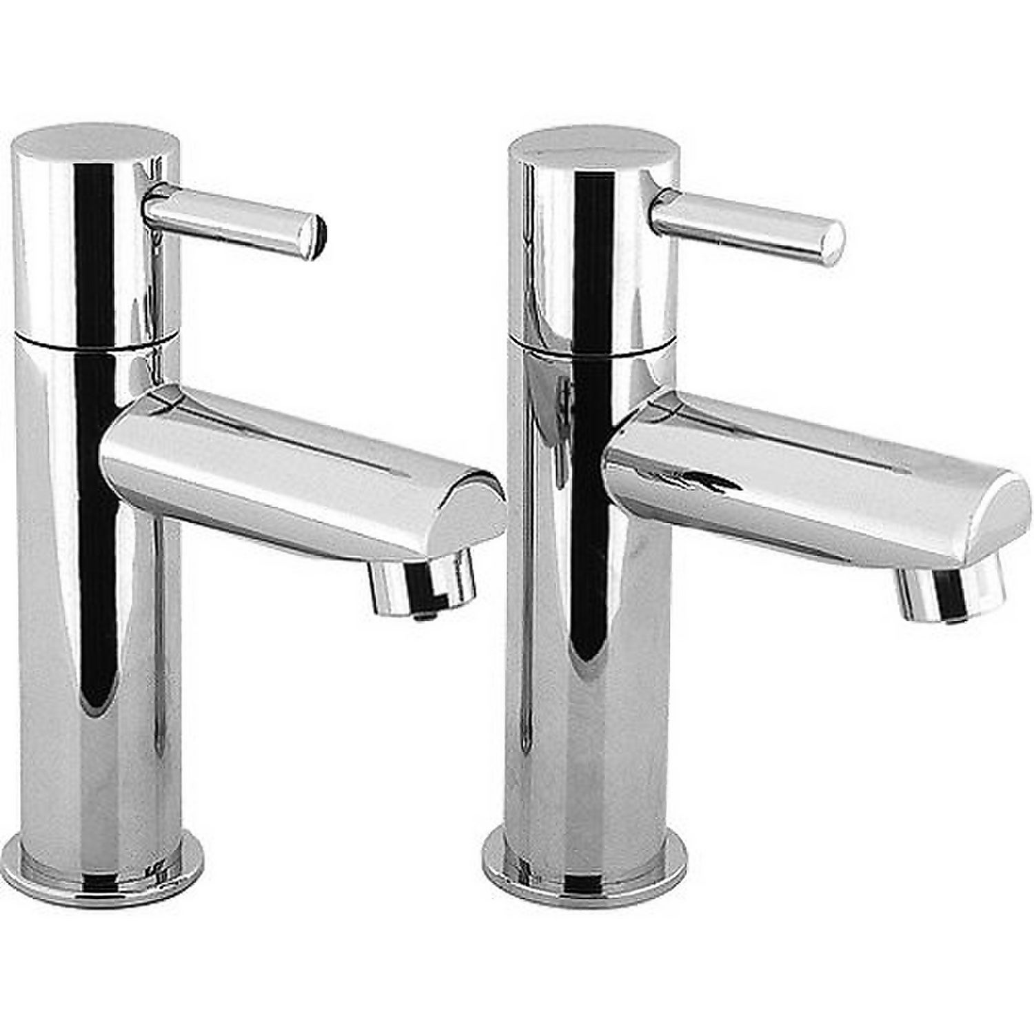 Metro Chrome Bath Pillar Taps