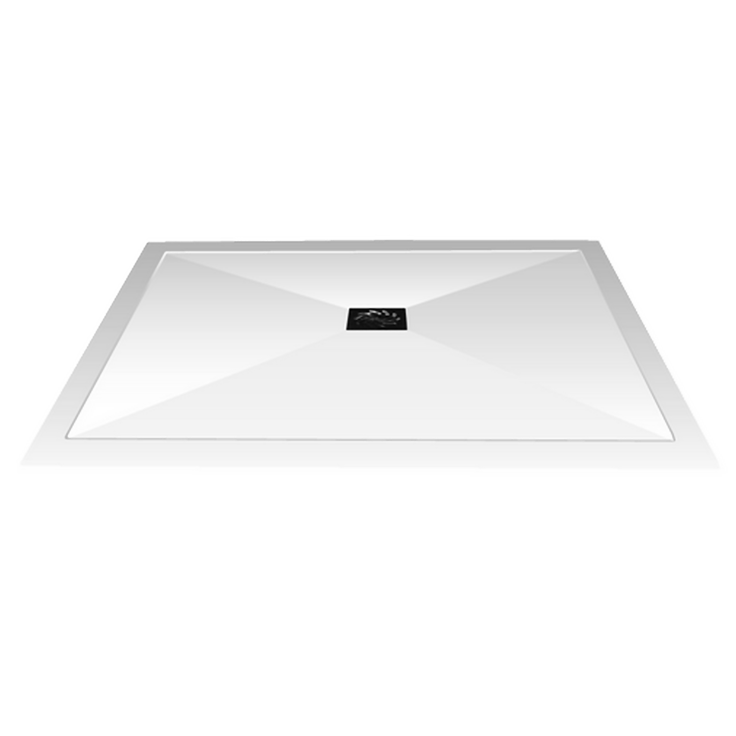 Everstone White Rectangular Shower Tray - 1000x900mm