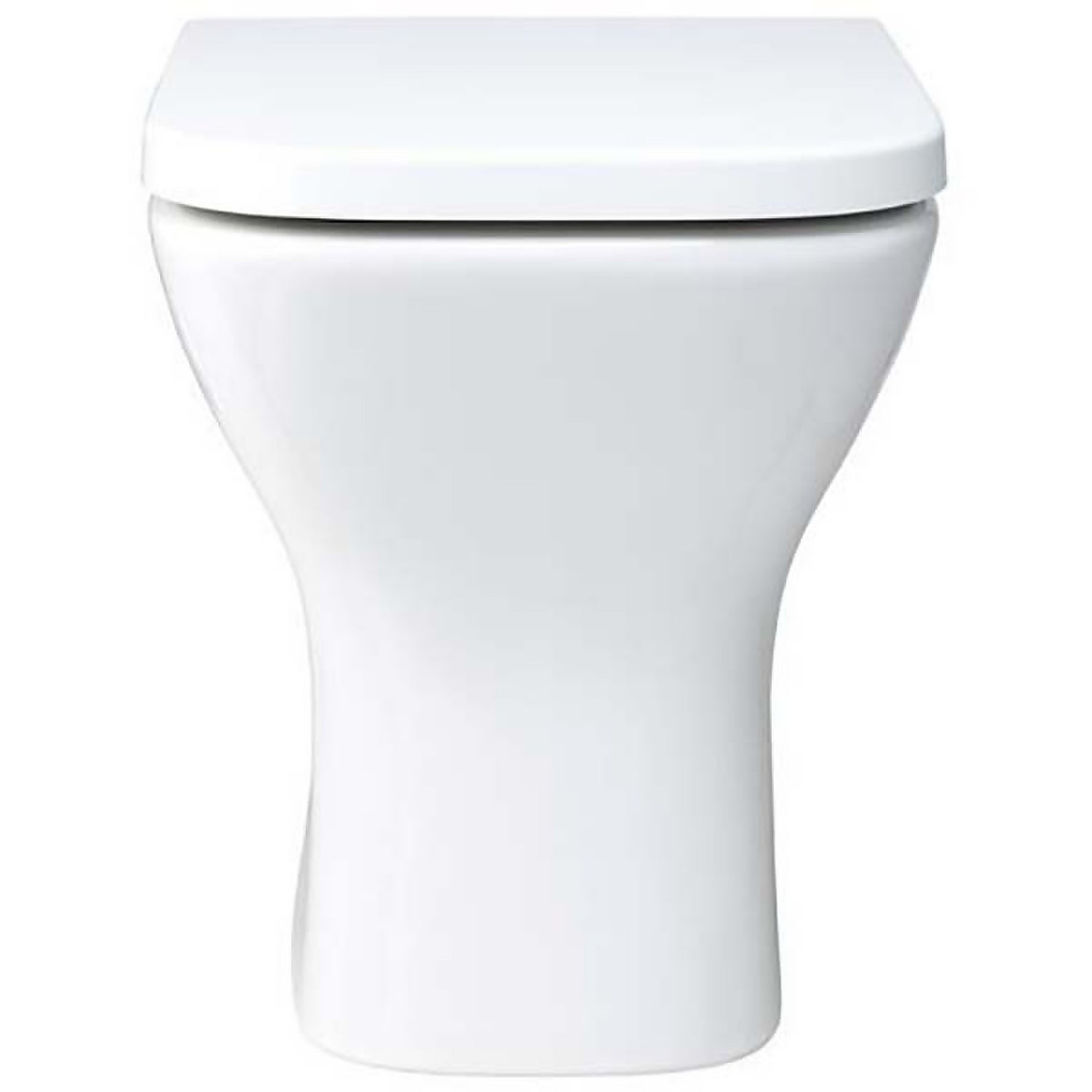 Scene White Back to Wall Toilet with Soft Close Toilet Seat