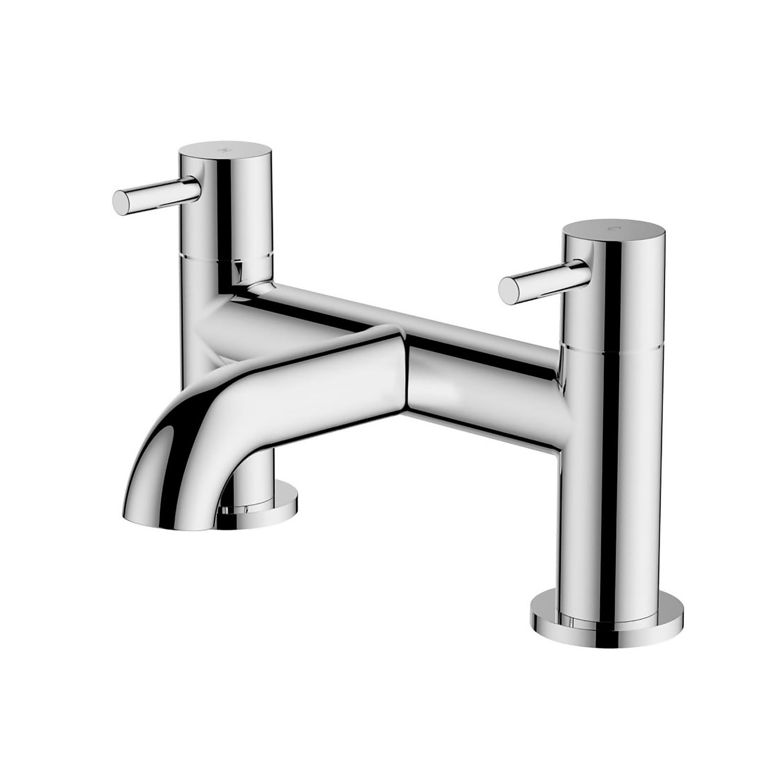 Vantro Chrome Deck Mounted Bath Filler Tap