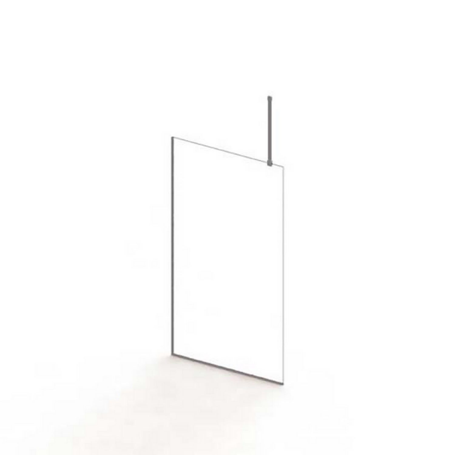 Etta Wet room Screen with Ceiling Arm2000x1100mm in Bronze