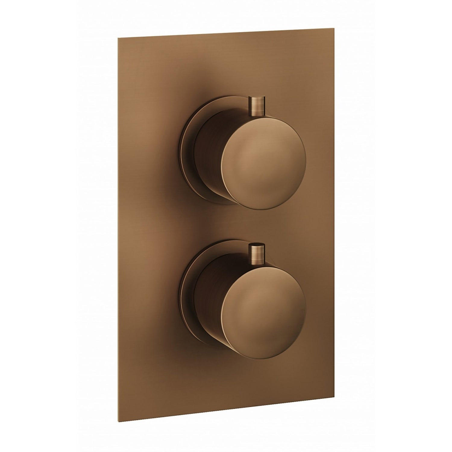Etta Round Shower Valve 2 Outlet Thermostatic - Bronze