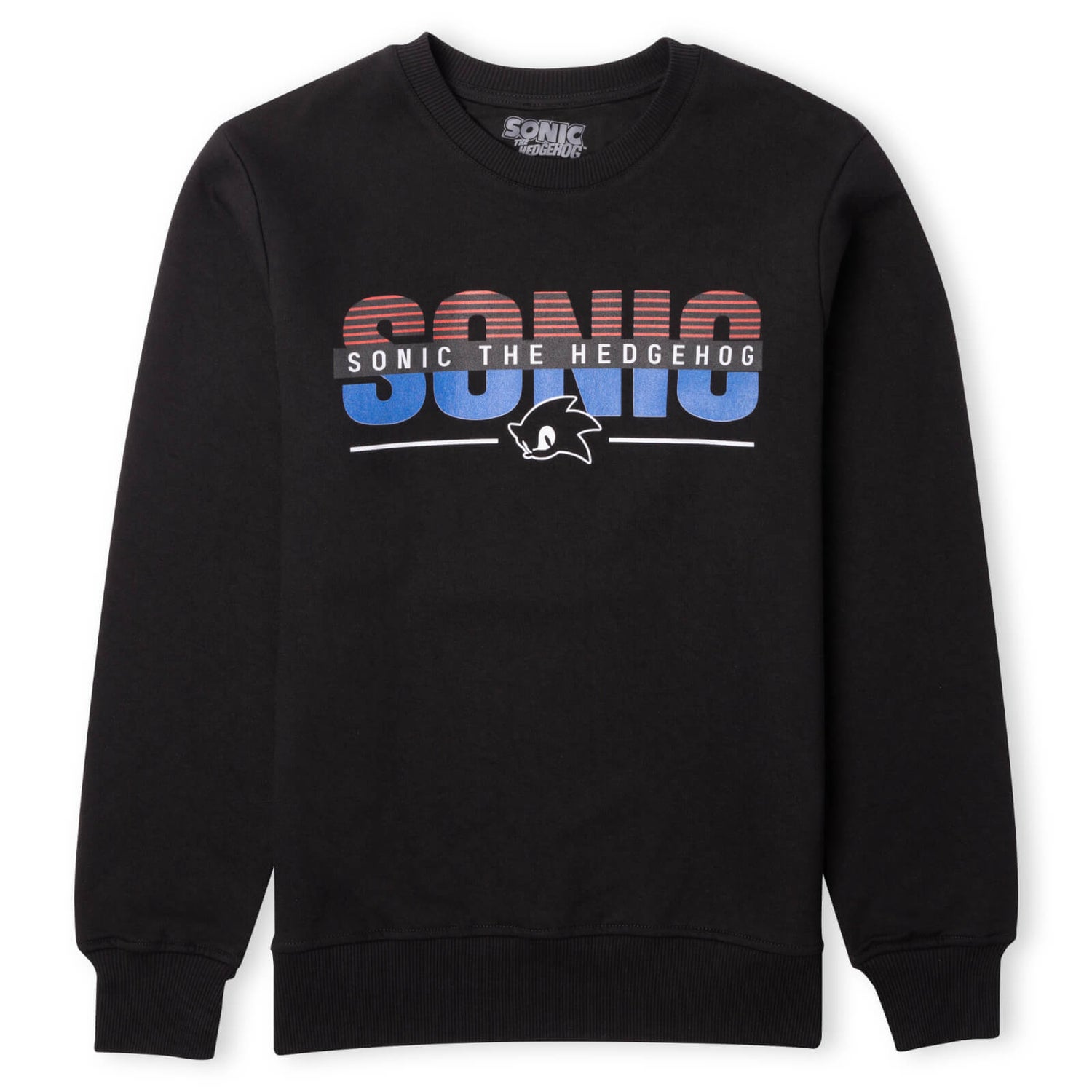 Sonic The Hedgehog Logo Sweatshirt - Black