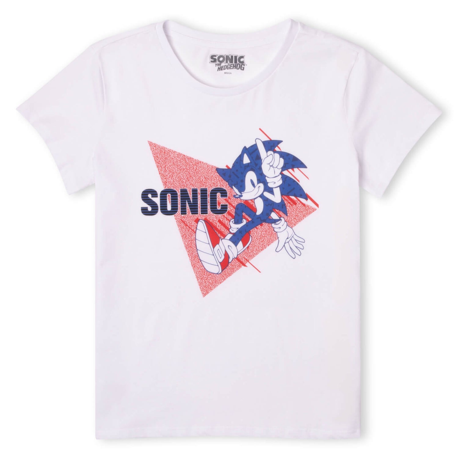 Camiseta Sonic The Hedgehog Sonic para mujer - Blanco