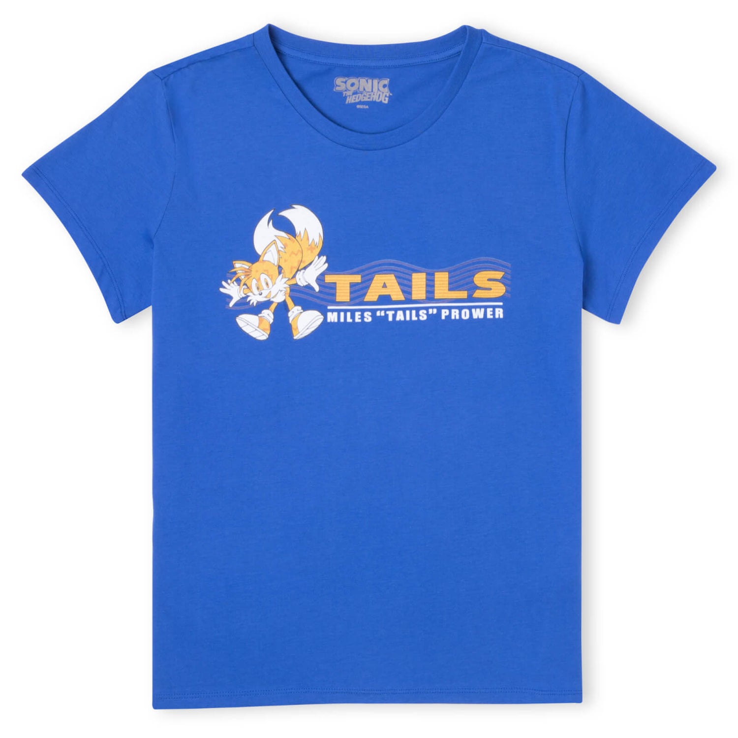 Sonic The Hedgehog Miles 'TAILS' Prower Women's T-Shirt - Royal Blue